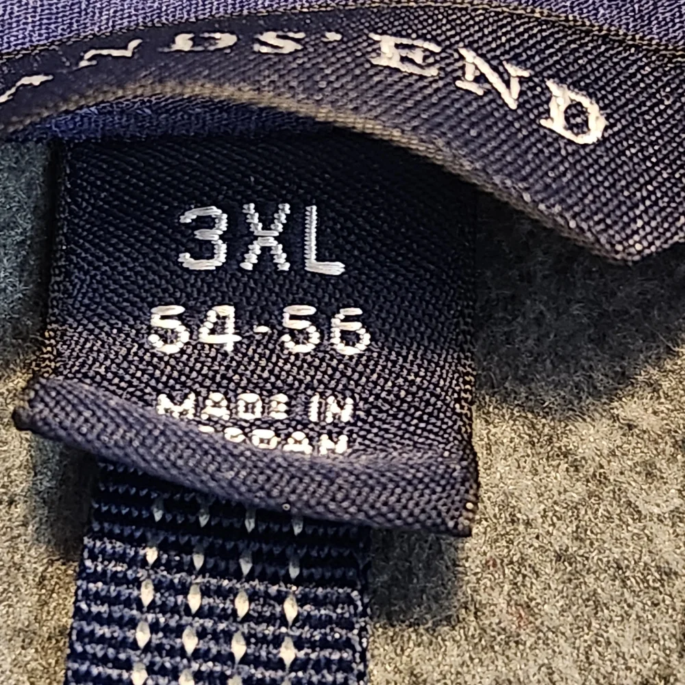 Lands' End Men's Zip Up Gray Sweater